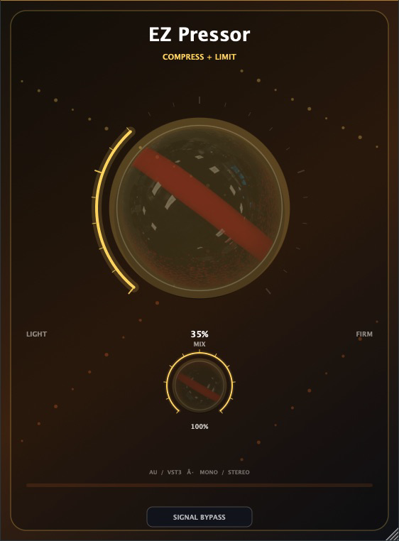 EZ Pressor interface