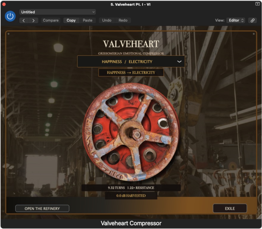 Valveheart Compressor interface in Logic Pro